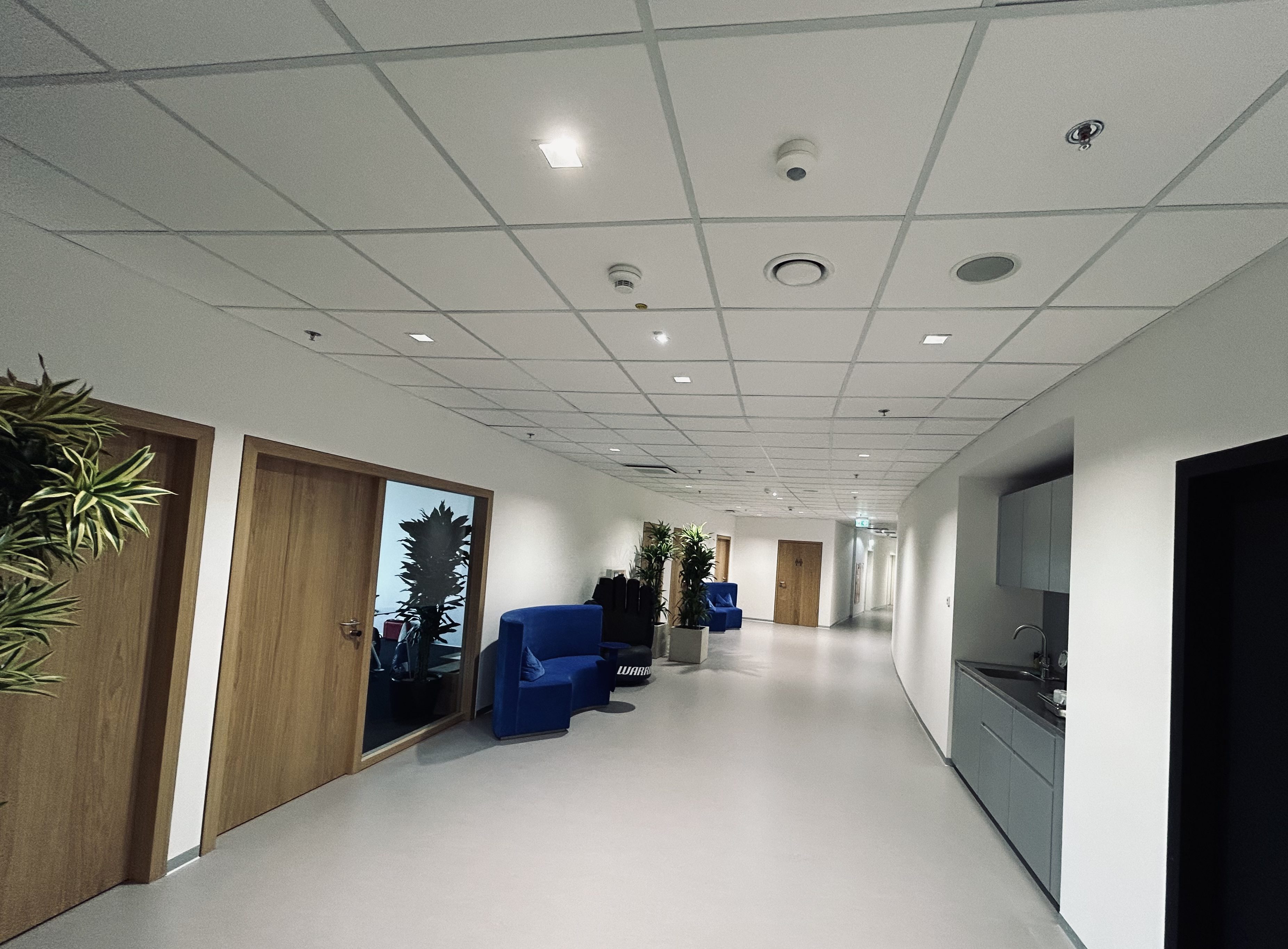 Innenbereich eines abgeschlossenen Projekts